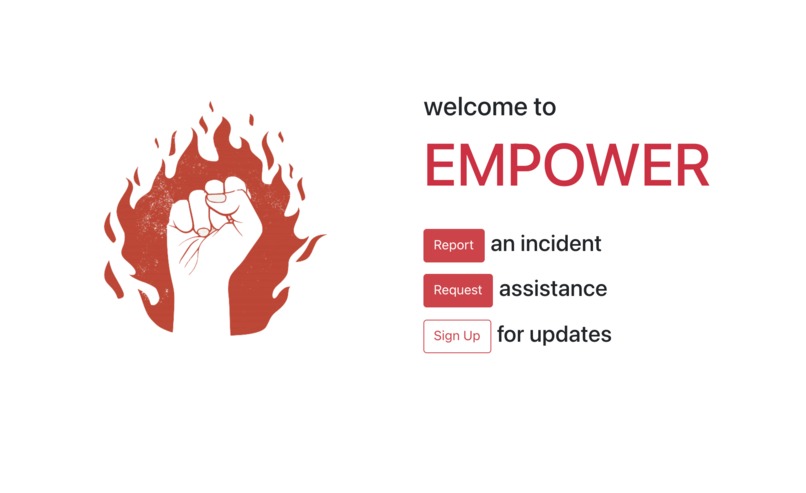 landing page for Empower