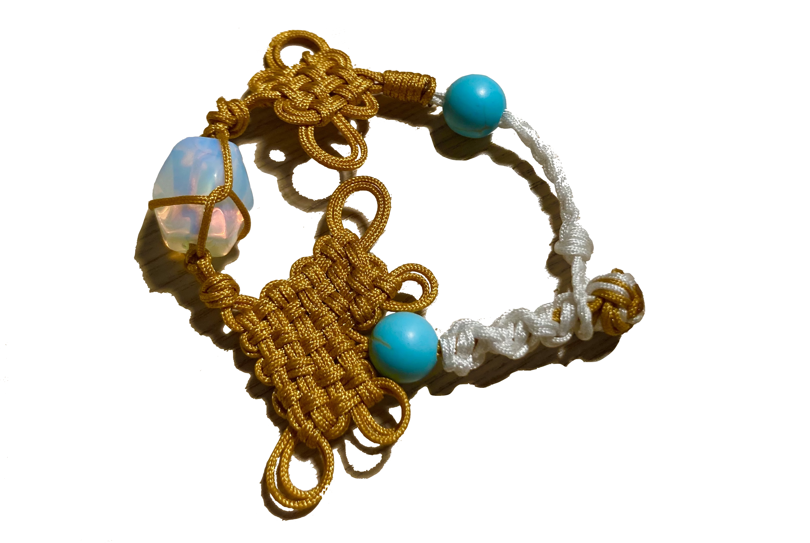 A knotted bracelet